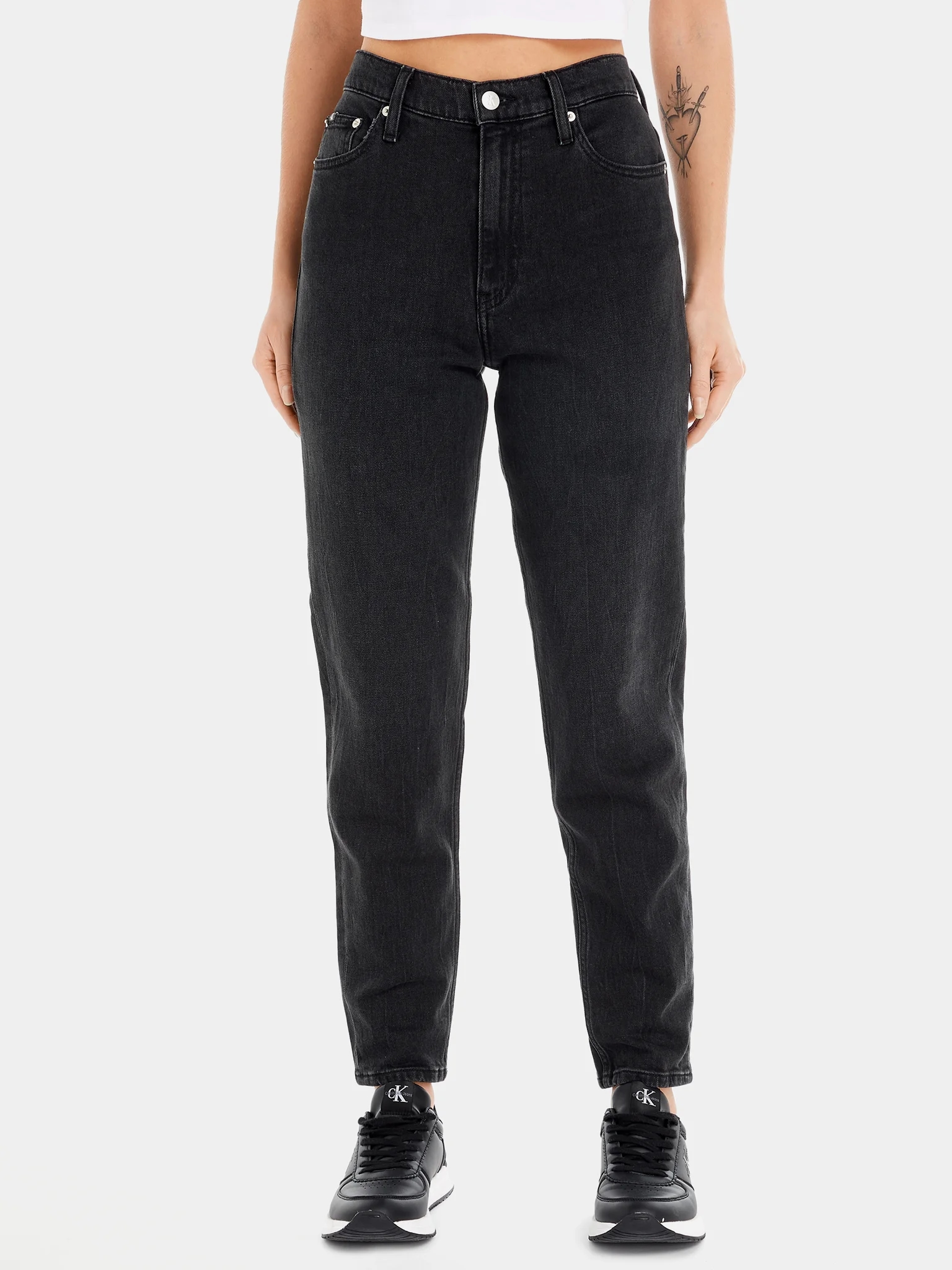Акция на Джинси жіночі Calvin Klein Jeans J20J221659-1BY 29 Чорні от Rozetka