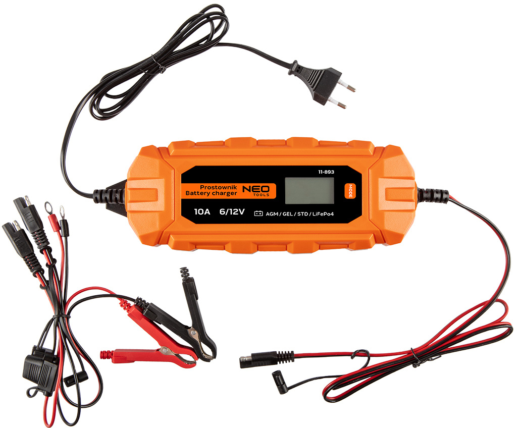 R̲O̲Z̲E̲T̲K̲A̲ | Зарядное устройство NEO Tools 10 А 160 Вт 3 - 200 Ач ...