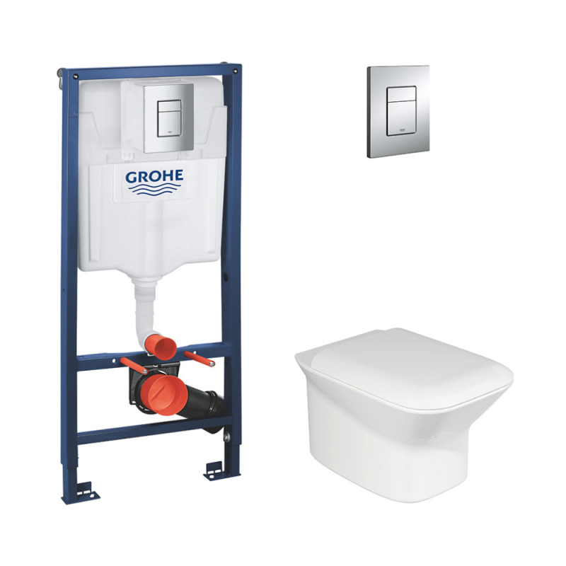 

Набор Унитаз Azzurra Prua Pru100B1Sosk С Сиденьем Azzurra Prua Pru1800F + Инсталляция Grohe Rapid Sl 38772001