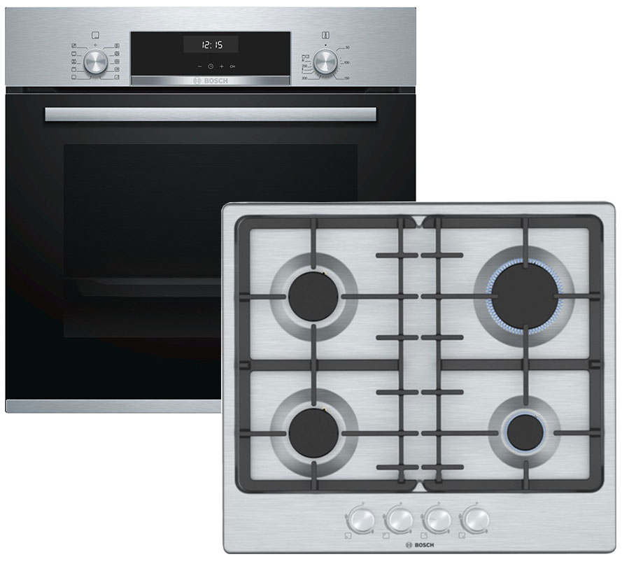 Духова шафа електрична BOSCH HBJ558YS0Q + Варильна поверхня газова ...