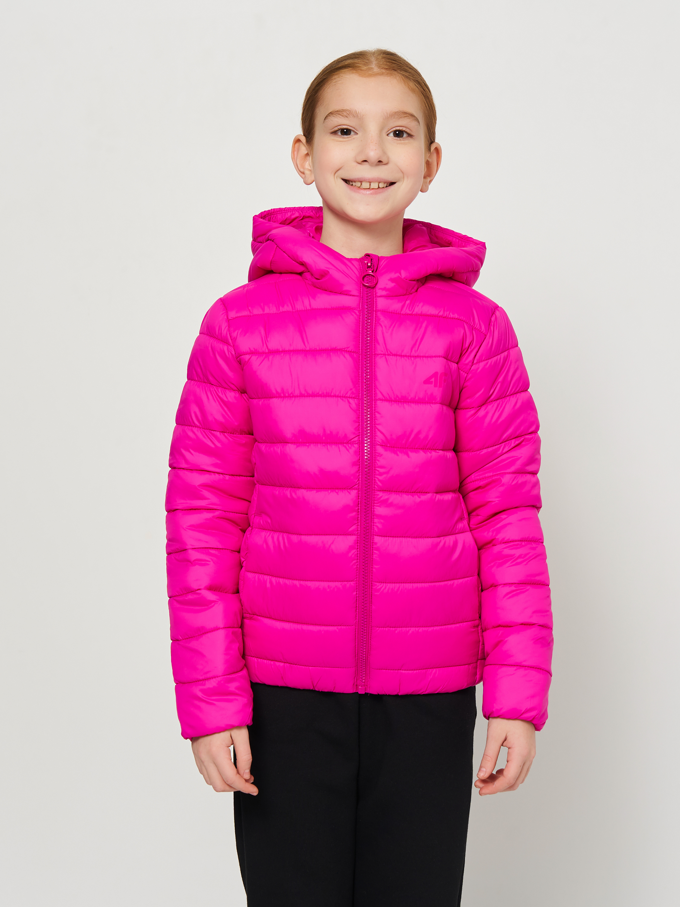 Акція на Дитяча демісезонна куртка для дівчинки 4F 4FJAW23TDJAF266-53S 134 см від Rozetka