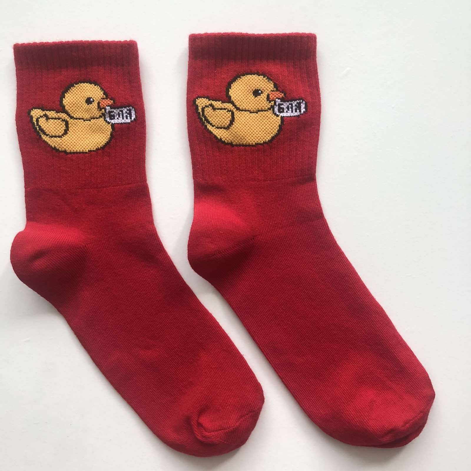

Мужские носки Mi Taller Cool Duck Красные 40-44 размер