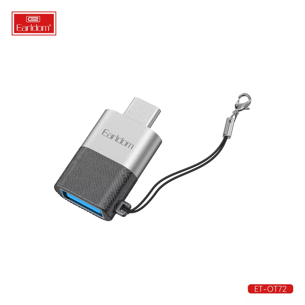 Переходник OTG USB C to USB Earldom ET-OT72 Адаптер для для компьютера с  телефона на флешку Серебристый – фото, отзывы, характеристики в  интернет-магазине ROZETKA от продавца: Meolpotamia | Купить в Украине:  Киеве,