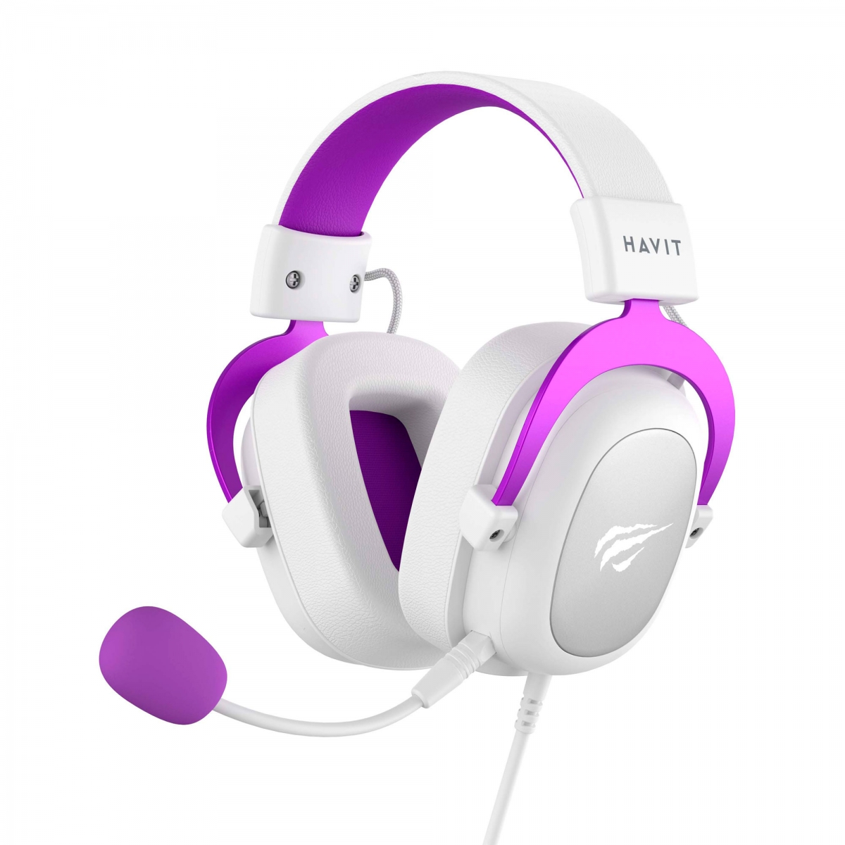 Игровые наушники с микрофоном Havit HV-H2002D White/Purple купить в ...