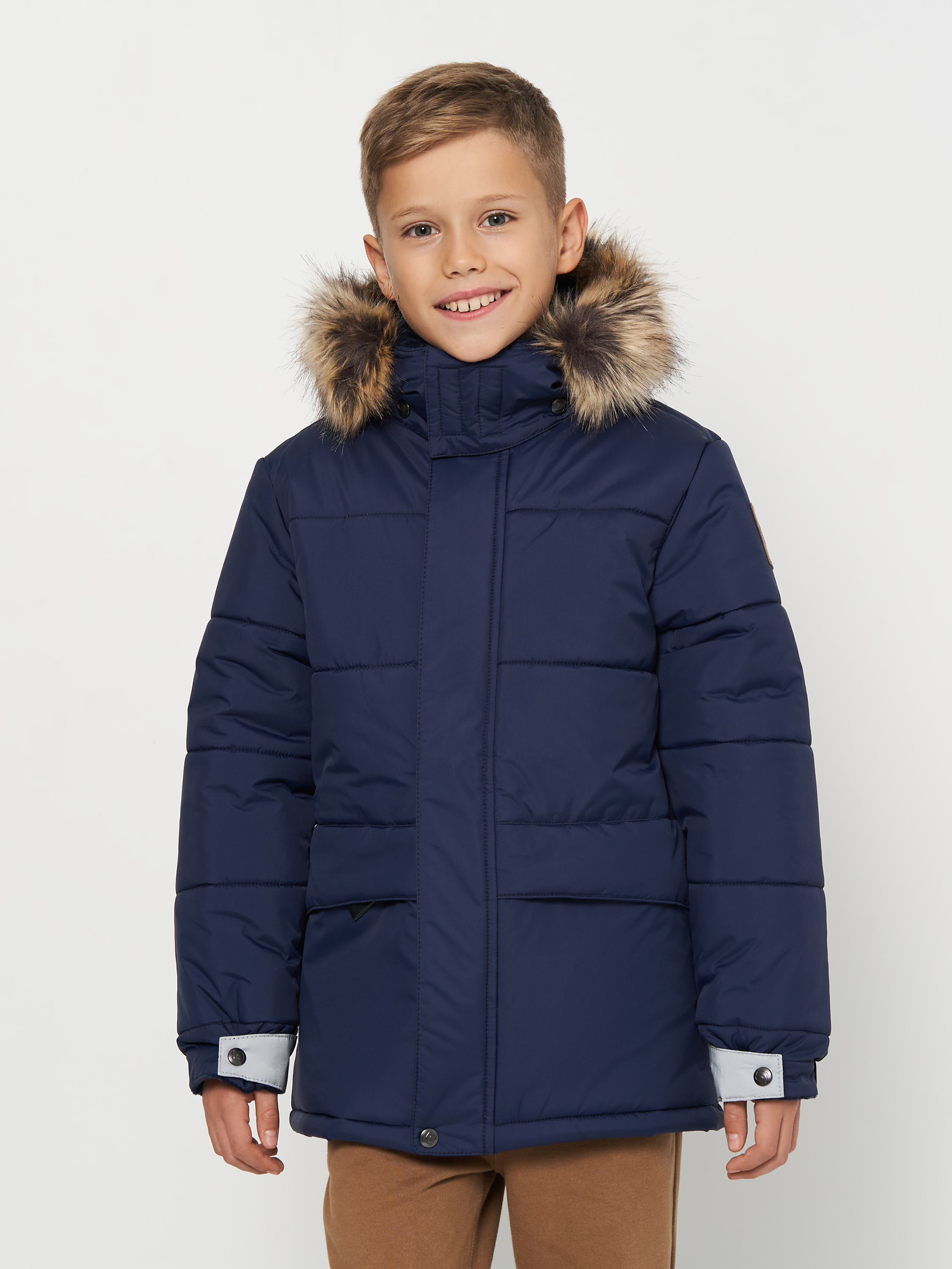 Акция на Дитяча зимова куртка для хлопчика Lenne Scott 23366-229 134 см от Rozetka