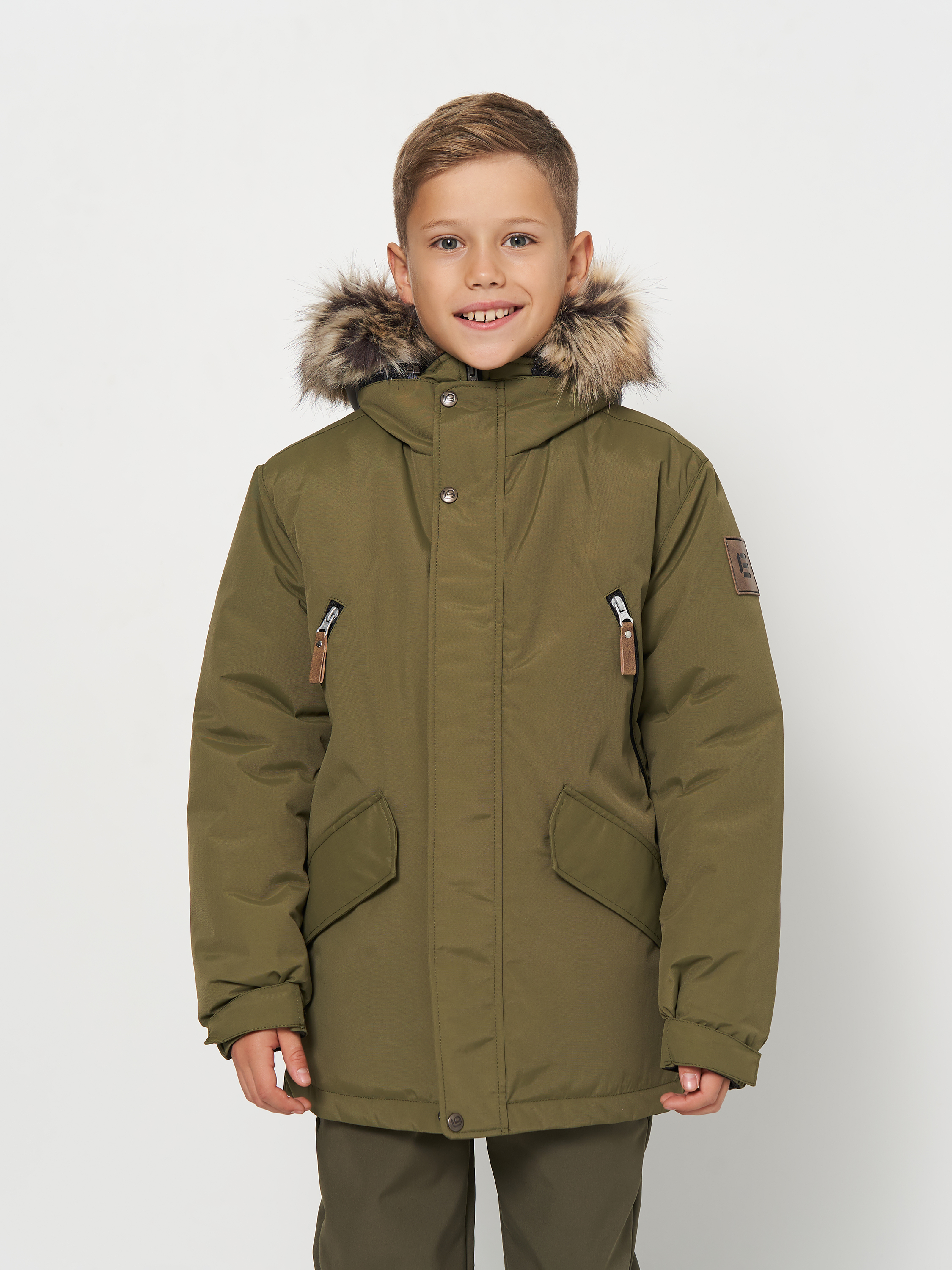 Акція на Дитяча зимова куртка-парка для хлопчика Lenne Jarko 23369-335 122 см від Rozetka