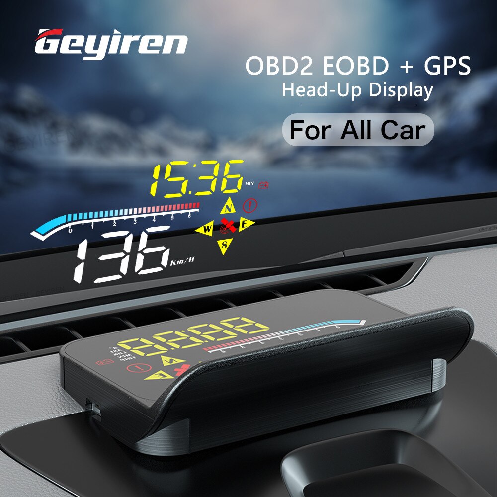 Проекционный дисплей в авто GEYIREN HUD M21 OBD2 GPS (Черный) – фото,  отзывы, характеристики в интернет-магазине ROZETKA от продавца: Maletto |  Купить в Украине: Киеве, Харькове, Днепре, Одессе, Запорожье, Львове