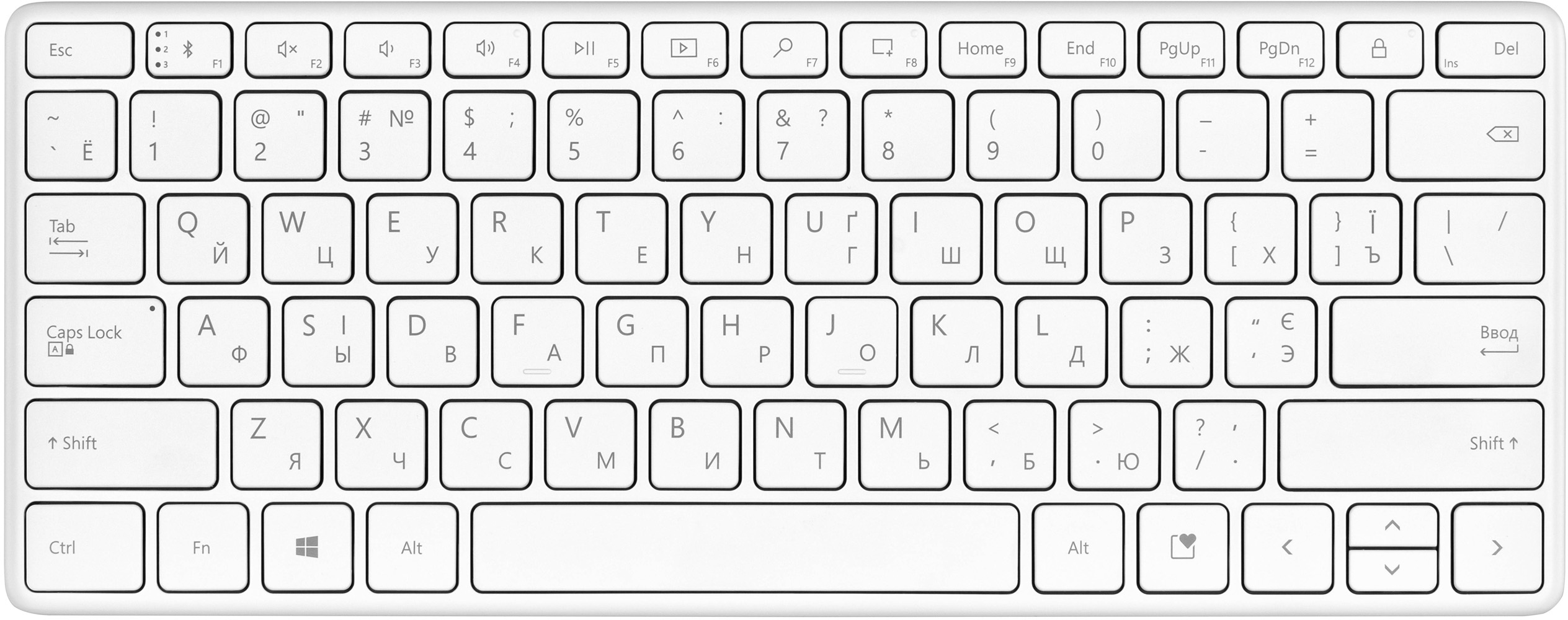 Клавиатура беспроводная Microsoft Designer Compact Bluetooth Glacier ...