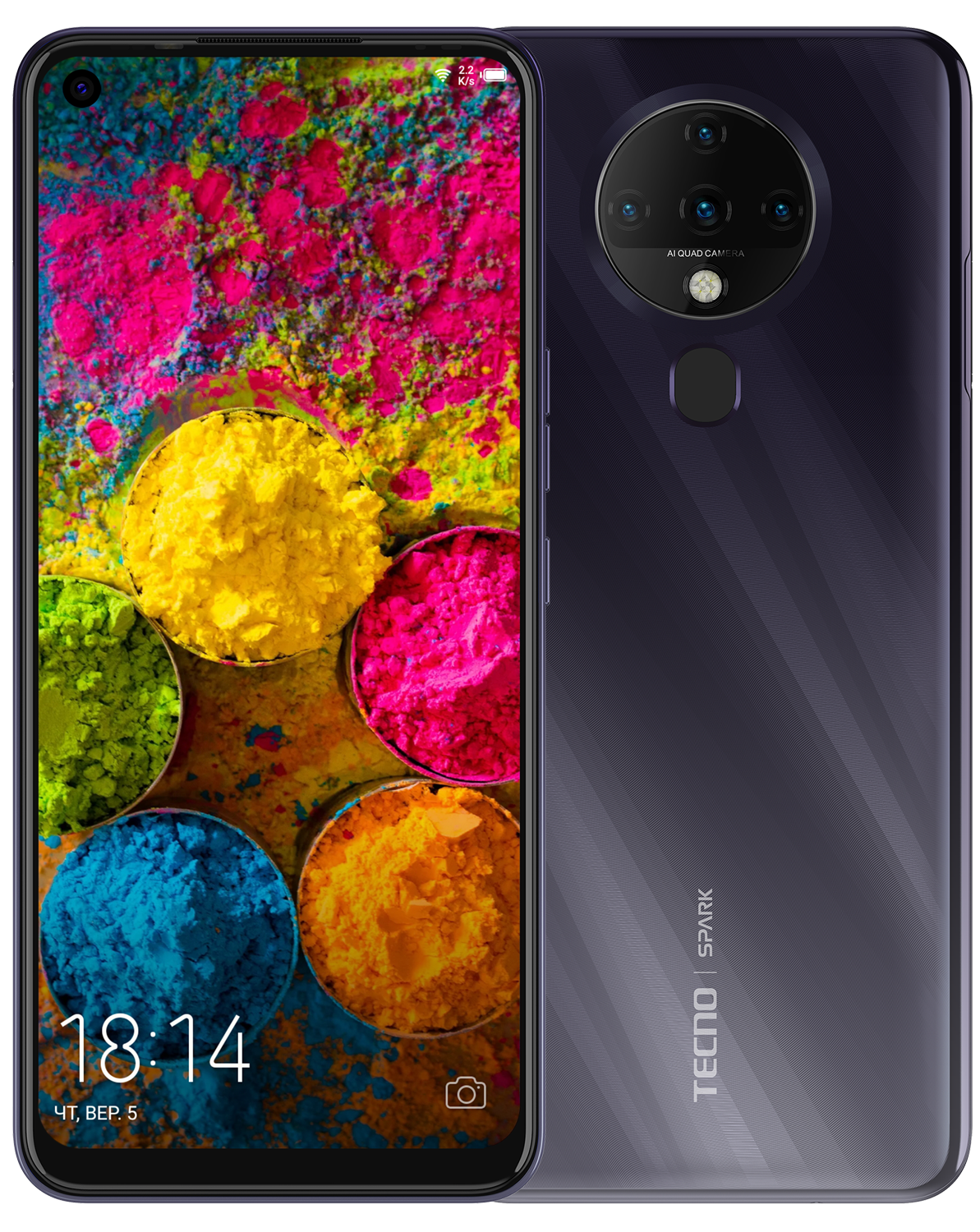

Мобильный телефон Tecno Spark 6 4/128GB Comet Black