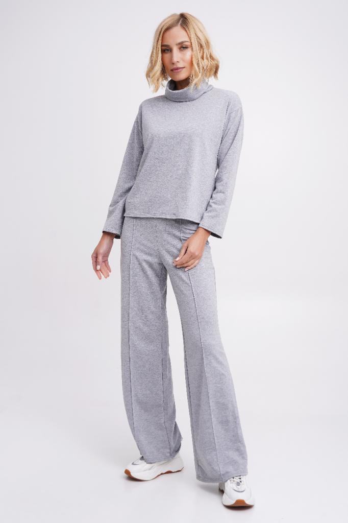 Женский спортивный костюм гольф + брюки клеш Подіум 28225-GREY XXL ...
