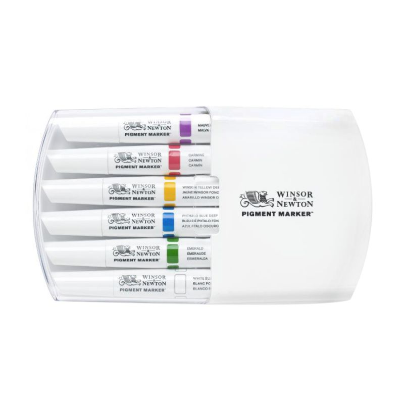

Набор из 6-ти маркеров Winsor & Newton Pigment Marker 1 мм ассорти (0290043)