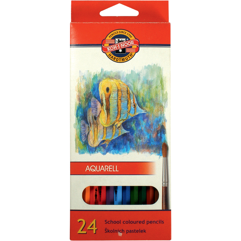 

Карандаши цветные Koh-i-Noor Mondeluz Рыбки 3 мм 24 штуки ассорти (3718_p)