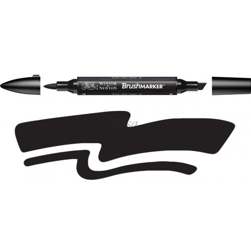 

Маркер Winsor & Newton Brushmarker 1 мм черный (0204030)