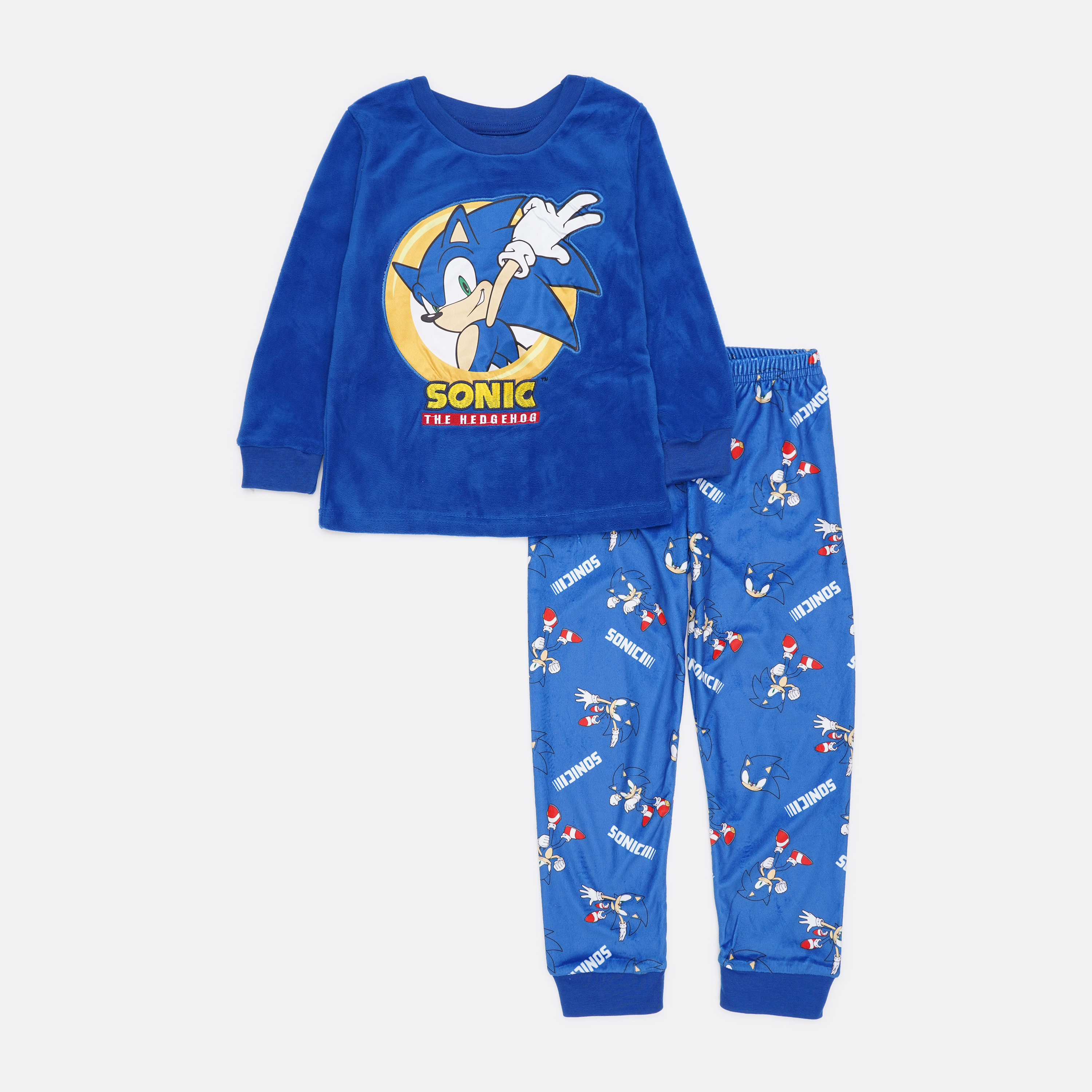 Акція на Піжама дитяча Disney SONIC M 52 04 086 Velour 128 см Блакитна від Rozetka