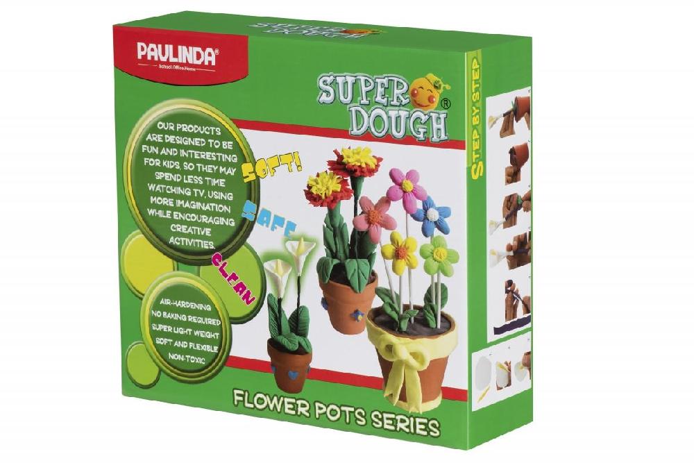 

Масса для лепки Paulinda Super Dough Цветы в горшочках (PL-081142)