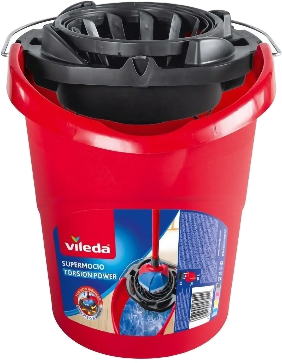 Ведро с отжимом Vileda Супер Mocio 10 л Красное (4003790105111) – в ...