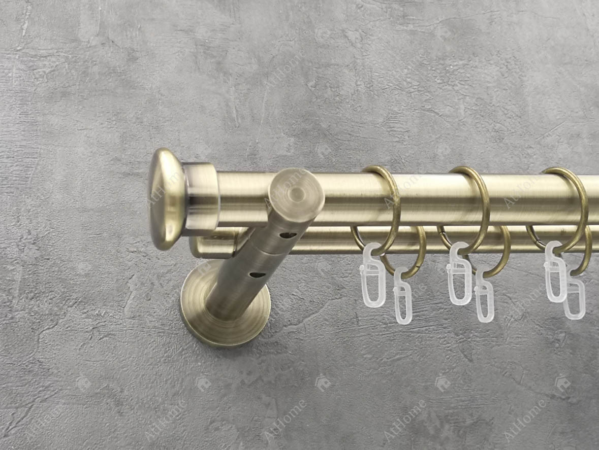 

Карниз Quadrum Дуо 200 см двойной универсальный Антик 25/19 мм гладкая (кольца с крючками)