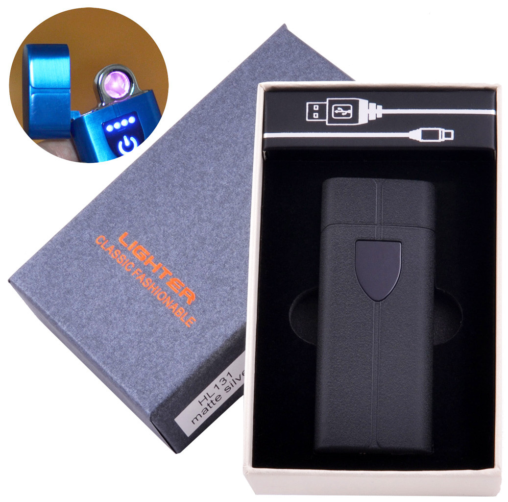

Электроимпульсная зажигалка в подарочной коробке Lighter Twinx Grey Shark