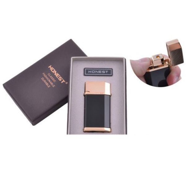 

Зажигалка подарочная Honest (Турбо пламя) BK