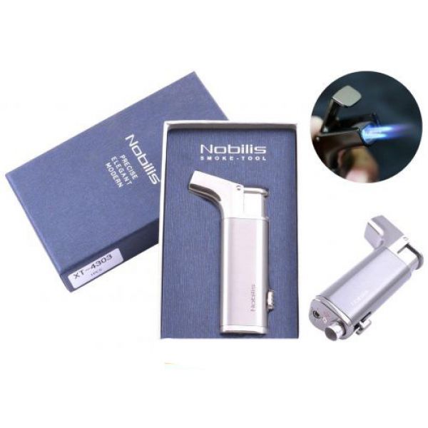 

Зажигалка подарочная Nobilis (Турбо пламя) Silver