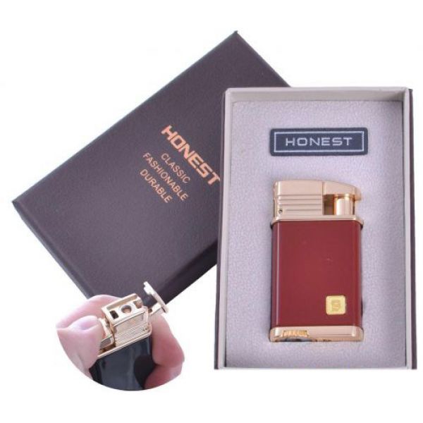 

Зажигалка подарочная Honest (Турбо пламя) Red