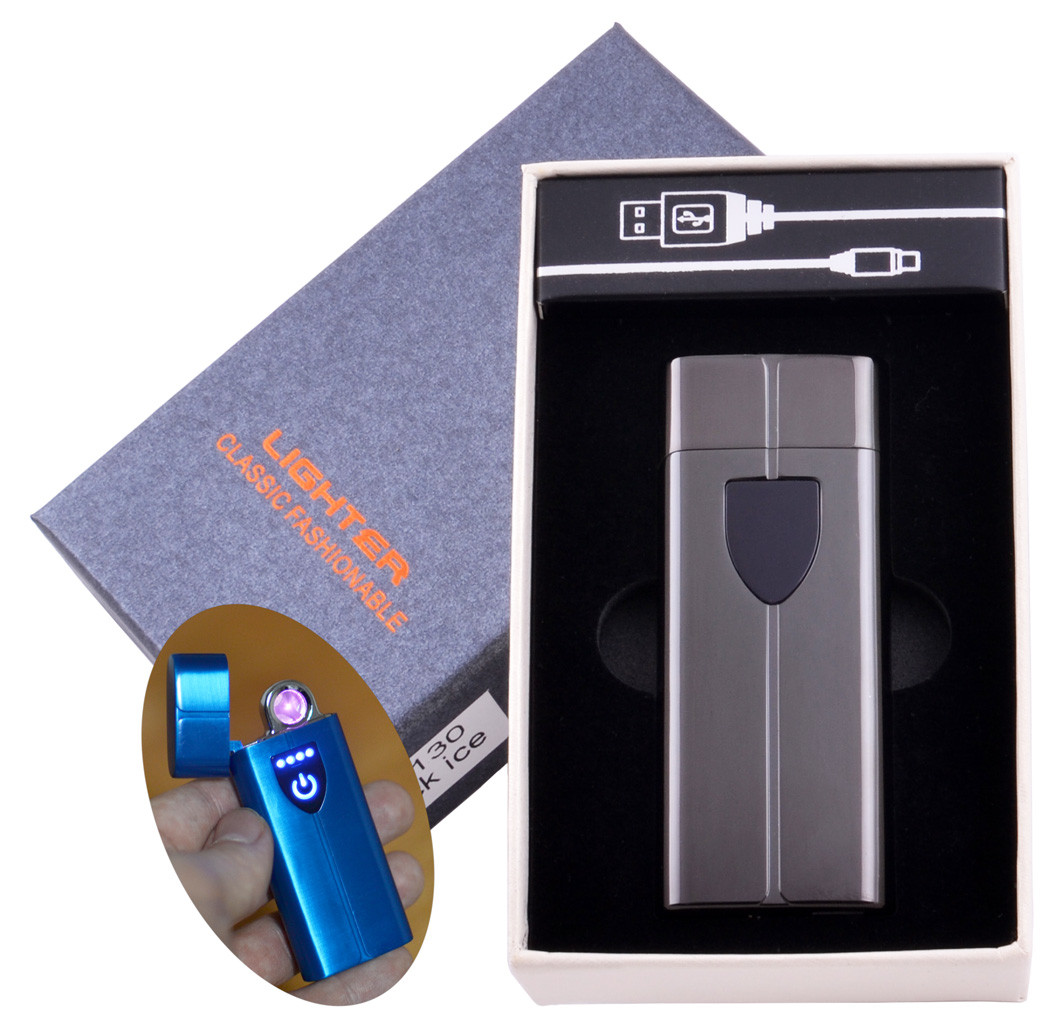 

Электроимпульсная зажигалка в подарочной коробке Lighter Premium Black