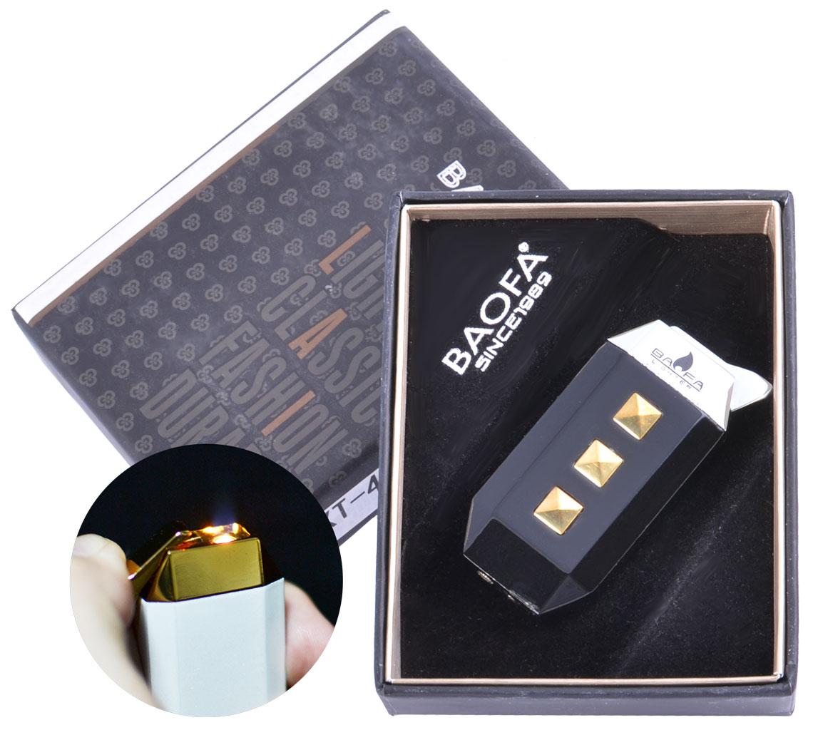 

Зажигалка подарочная Baofa (Турбо пламя) Black I