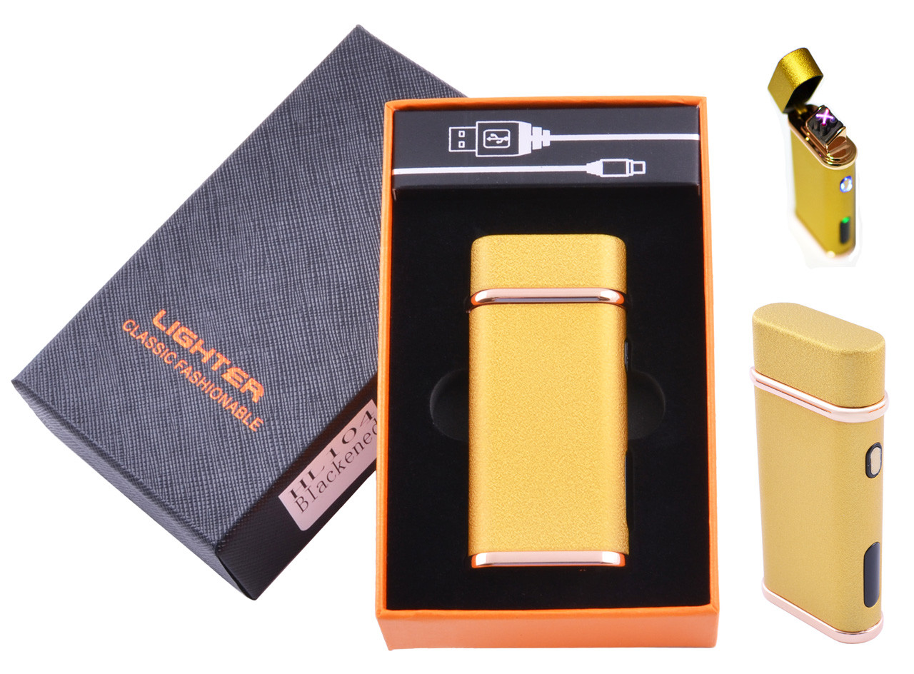

Электроимпульсная зажигалка в подарочной коробке Lighter Pulse Gold