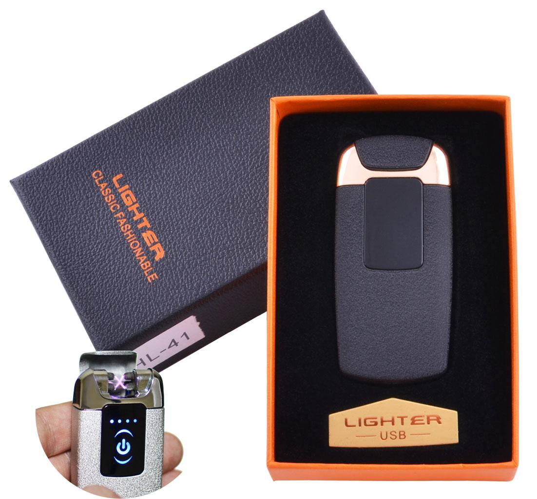 

Электроимпульсная зажигалка в подарочной упаковке Lighter (Двойная молния, USB) Roller