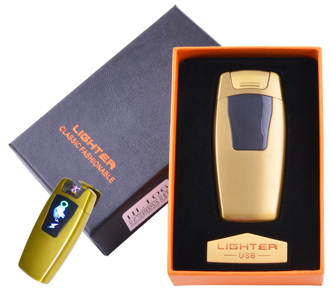 

Электроимпульсная зажигалка в подарочной коробке Тигр Soft Gold