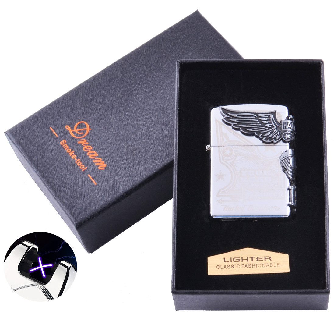 

Электроимпульсная зажигалка в подарочной коробке Harley-Davidson Miracle