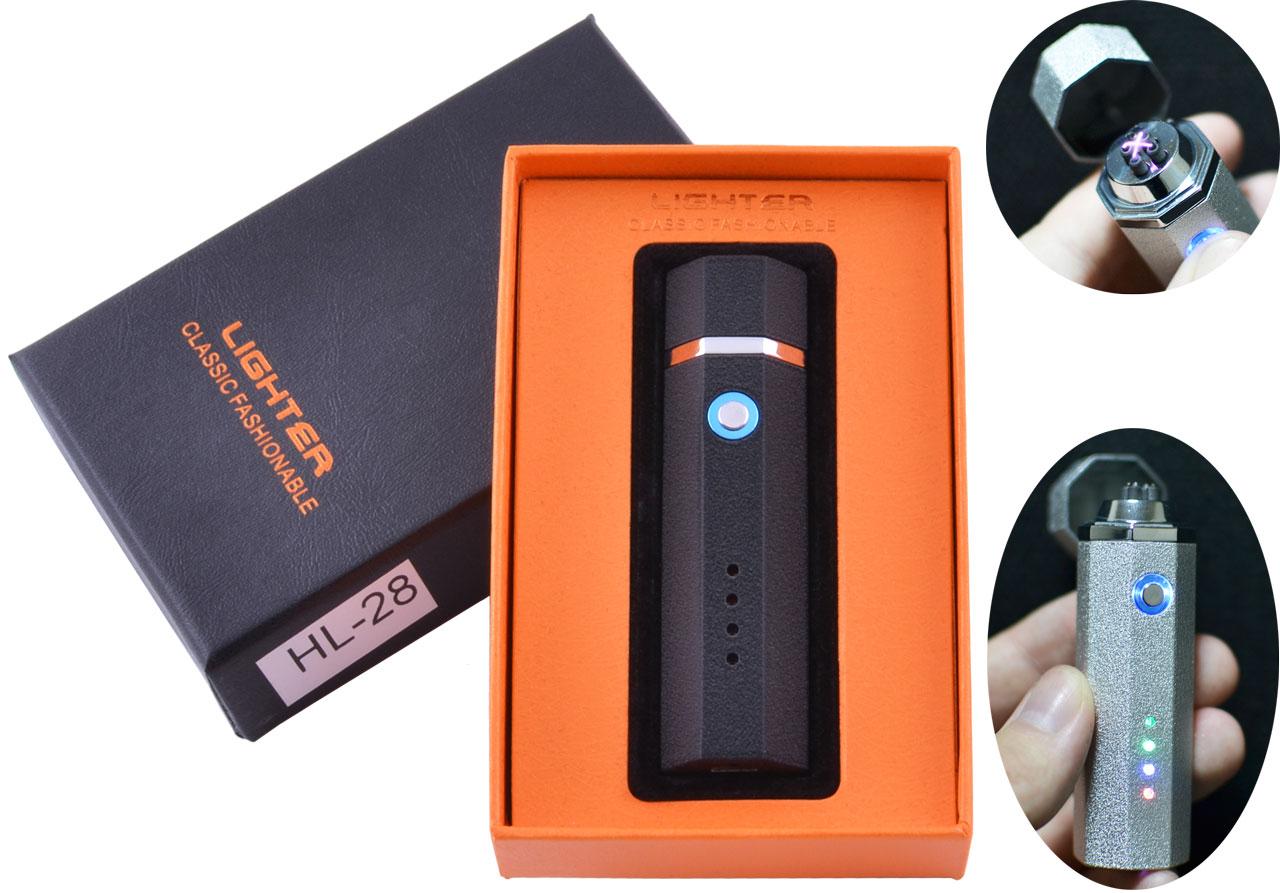 

Электроимпульсная зажигалка в подарочной упаковке Lighter (Двойная молния, USB) Lapse Black