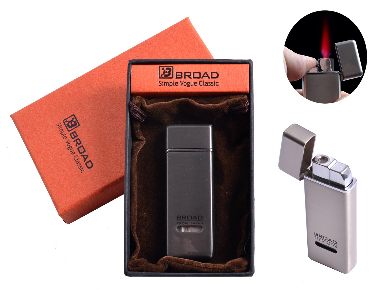

Зажигалка подарочная Broad Text J