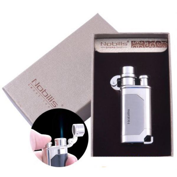 

Зажигалка подарочная Nobilis ( Острое пламя) Silver