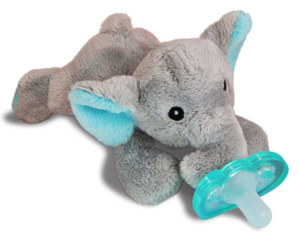

М'яка іграшка + пустушка RaZbuddy Paci Holder - JollyPop Pacifier - Elfy Elephant