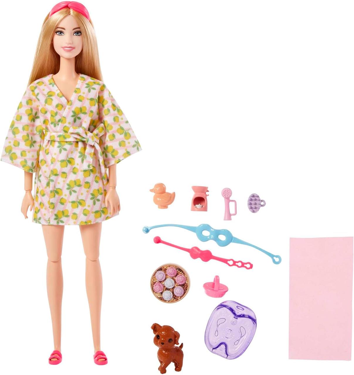 Игровой набор кукла Барби Спа салон Уход за собой с любимцем Barbie  Self-Care Doll Spa Day HKT90 – фото, отзывы, характеристики в  интернет-магазине ROZETKA от продавца: Bambamtoys | Купить в Украине: Киеве,