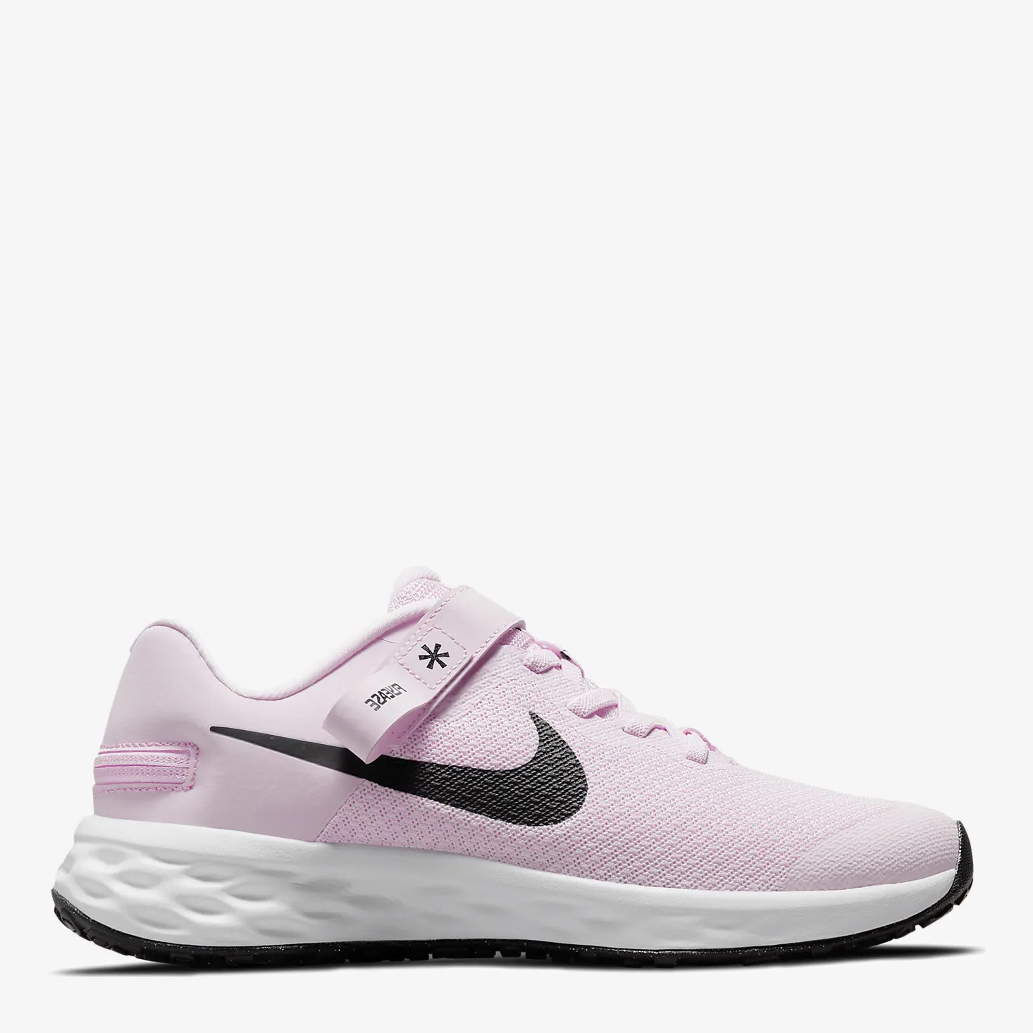 Акція на Підліткові кросівки для дівчинки Nike Revolution 6 Flyease Nn (Gs) DD1113-608 35.5 (3.5Y) Pink Foam/Black від Rozetka