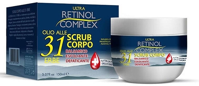 Скраб для тела с маслами трав - Retinol Complex Body Scrub With 31 Herbal  Oil 150ml (1175799-141854) от продавца: ShopBaby24 – в интернет-магазине  ROZETKA