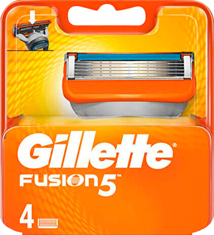 Лезвия для бритвы Gillette Fusion 5 4 шт (7702018879069) – в интернет ...