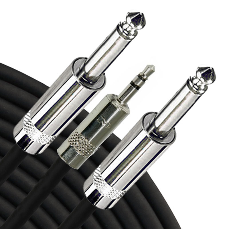

Кабель инсертный RAPCO HORIZON YN1-P-10 Y-Cable 3.5mm TRS - TS 1/4" (3m)