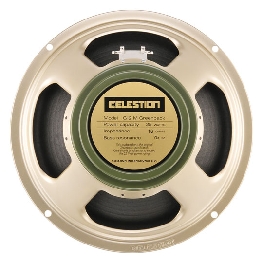 

Гитарный динамик Celestion G12M Greenback (16Ω)