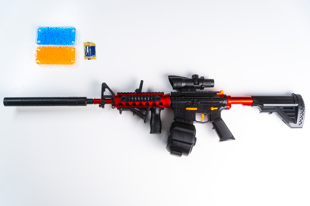 Игрушечный детский автомат M4A1 WH02A гель бластер на орбизах стреляет ...