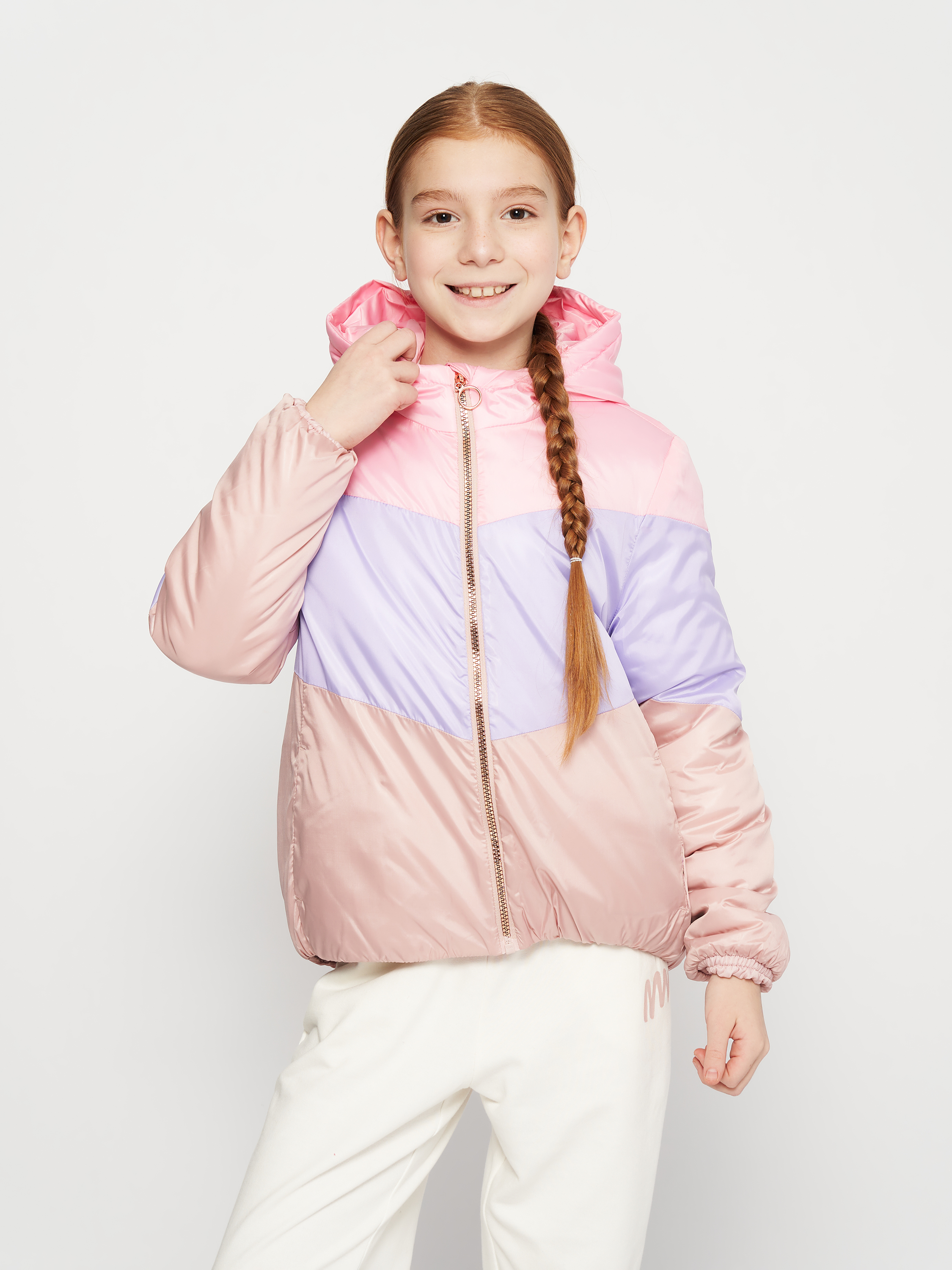 Акція на Дитяча демісезонна куртка для дівчинки Coccodrillo ZC3152704OGK-022 110 см Різнокольорова від Rozetka