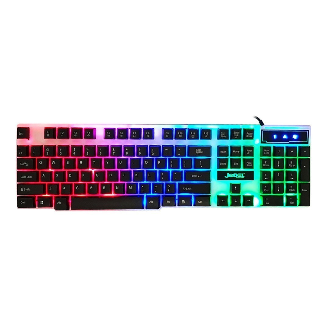 Клавиатура с подсветкой клавиш JEDEL K500 RGB (Eng/Рус/Укр) Игровая ...
