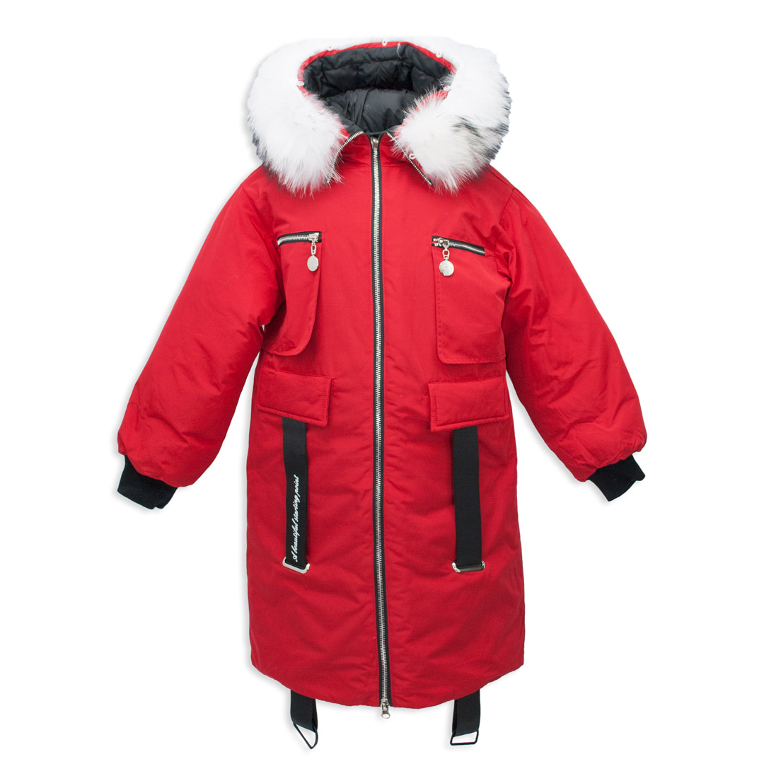 

Пальто зимнее Lusiming 91808 146 см Бордовый