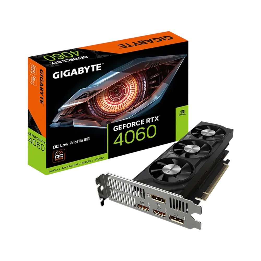 Відеокарта GIGABYTE Nvidia GeForce RTX 4060 8Gb OC Low Profile – фото ...