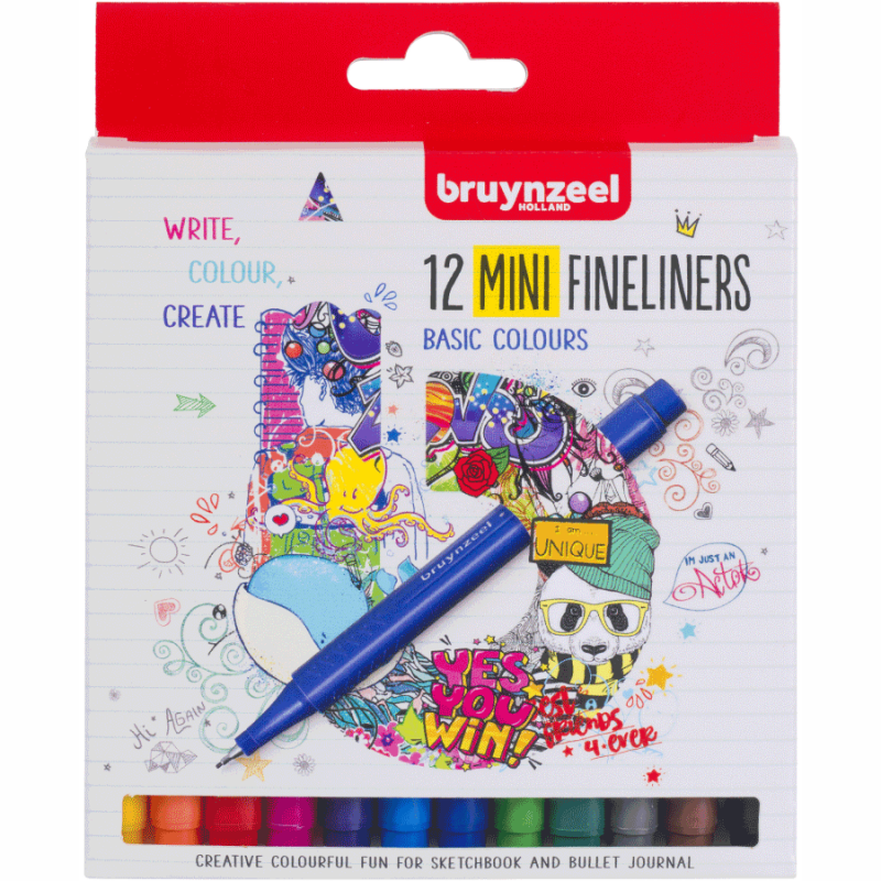 

Набор линеров FINELINER mini 12цв. Bruynzeel