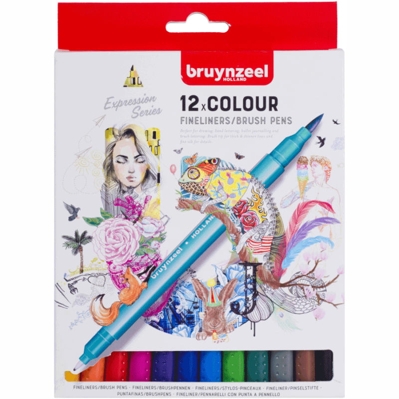 

Набор линеров Bruynzeel BRUSHPEN 12цв.