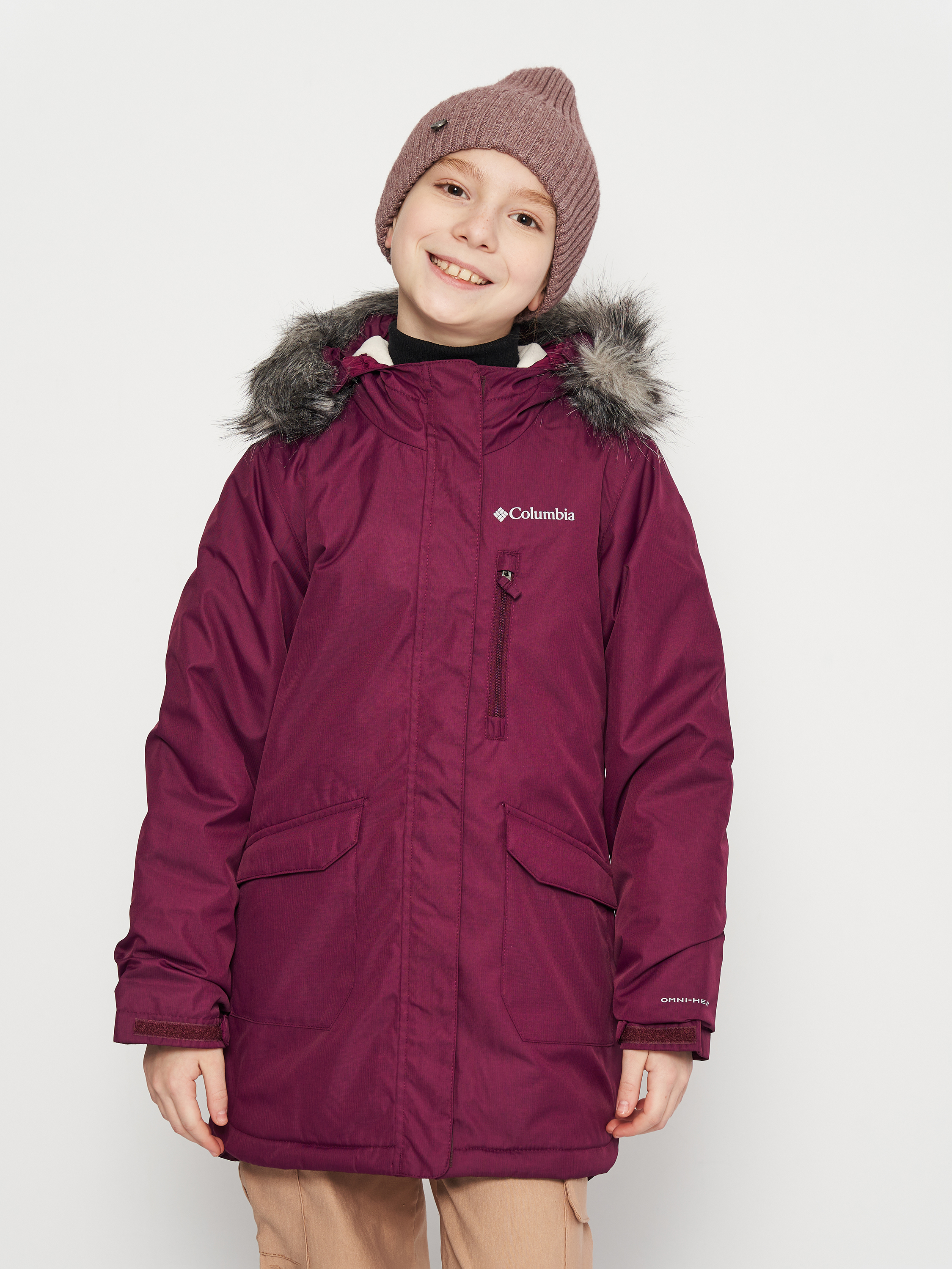 Акція на Підліткова зимова куртка-парка для дівчинки Columbia Suttle Mountain™ Long Insulated Jkt 1954571-616 182-188 см (XS) Ожинова від Rozetka