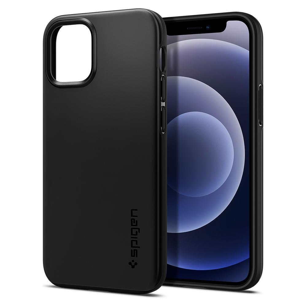 

Чехол Spigen Thin Fit для iPhone 12 Mini Black